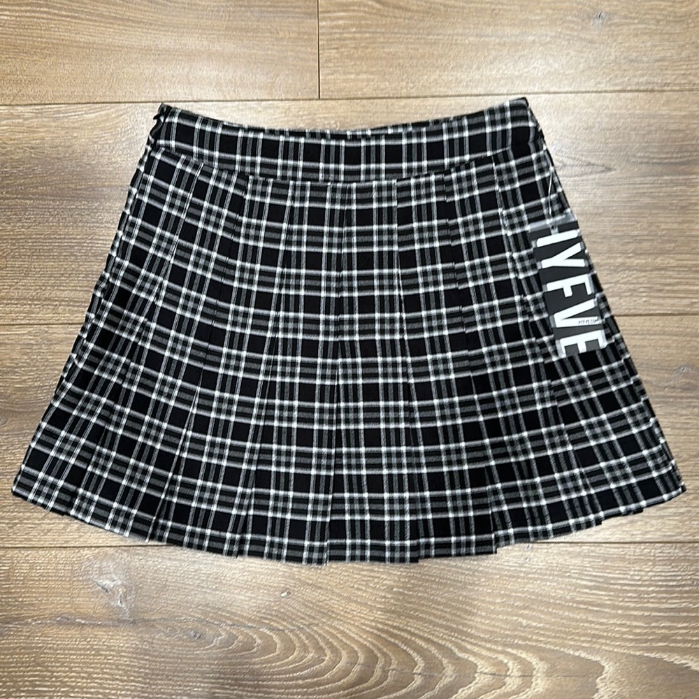 NWT Plaid pleated mini skirt Hyfve school girl